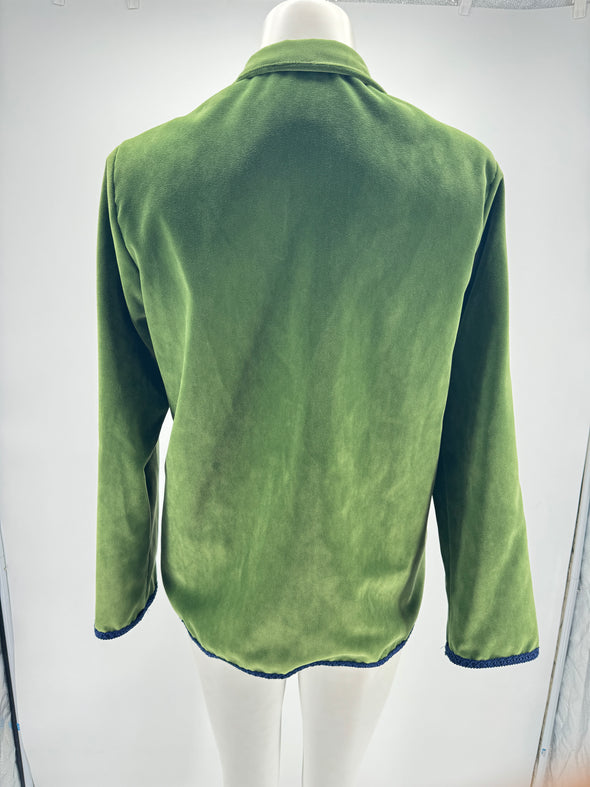 Veste en velours vert