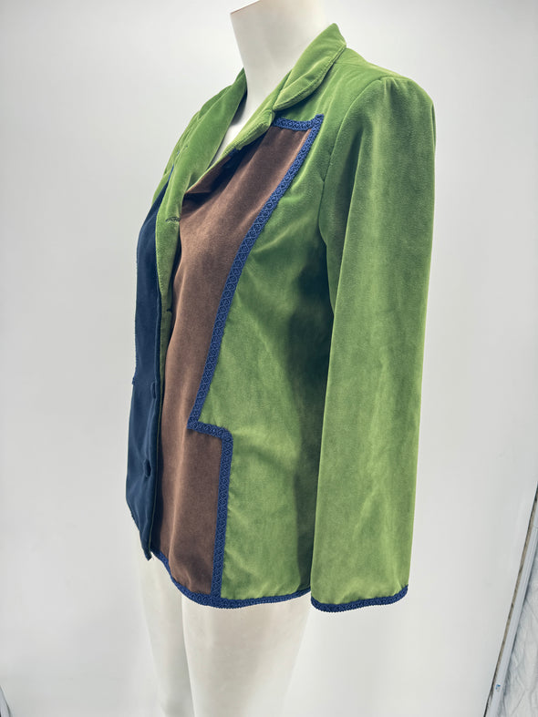 Veste en velours vert