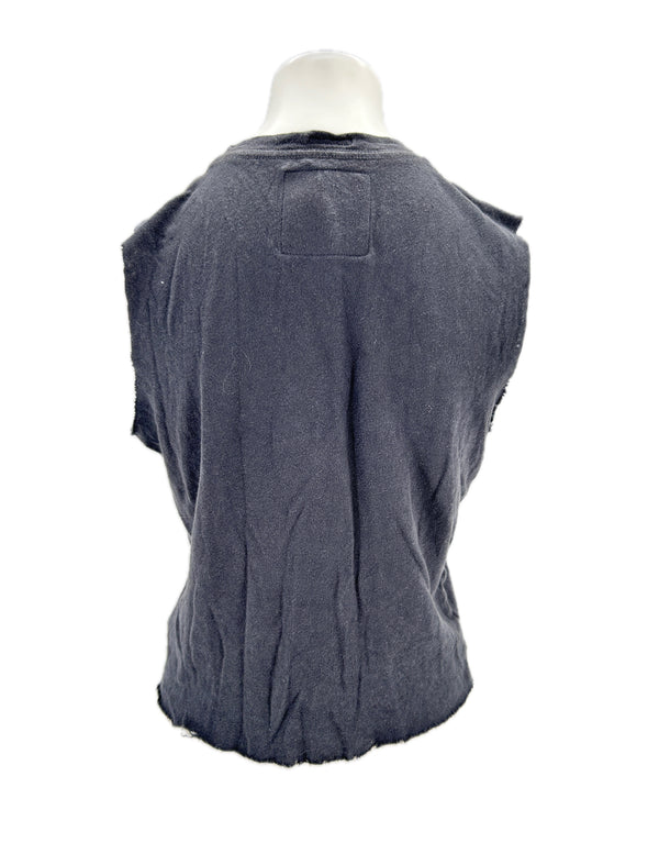 Tee-shirt gris en lin mélangé