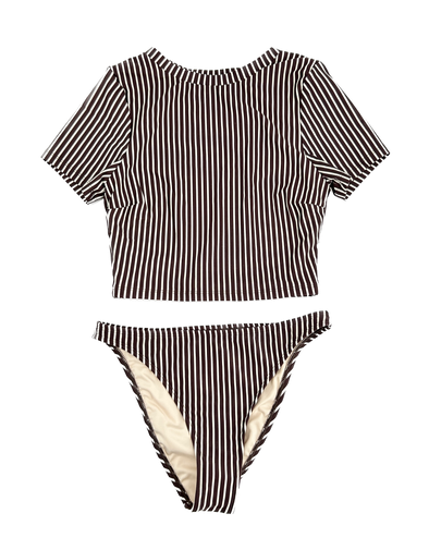 Ensemble de maillot de bain rayé