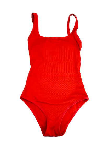 Maillot de bain une pièce corail