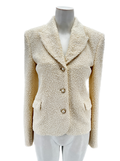 Veste en laine beige