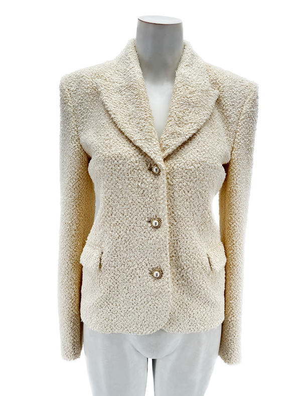 Veste en laine beige