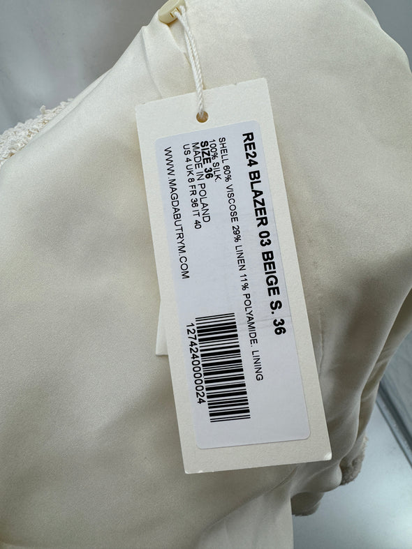 Veste en laine beige