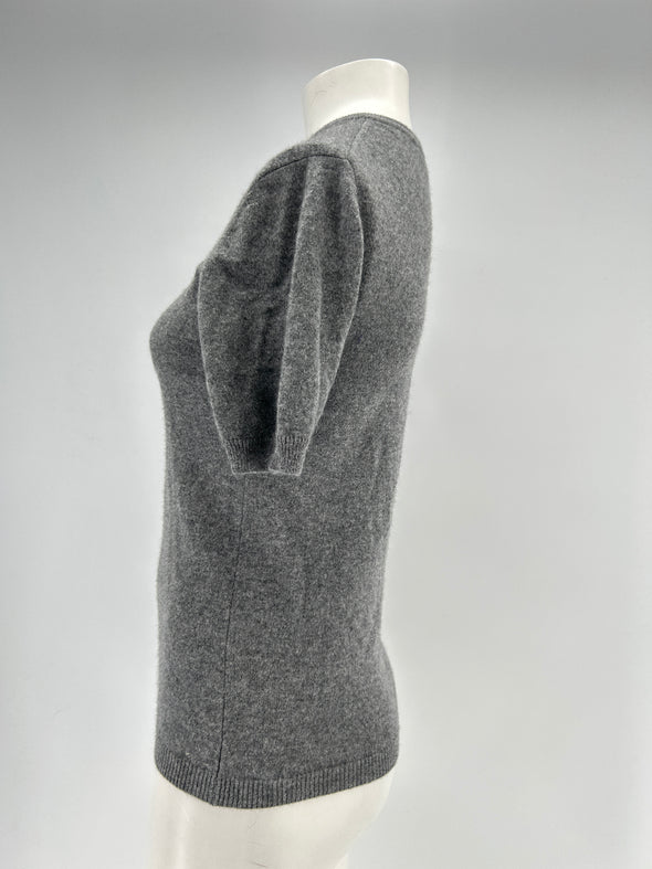 Pull en cachemire gris
