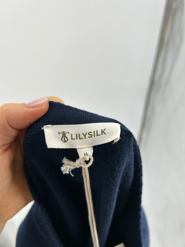 Cardigan bleu marine en laine