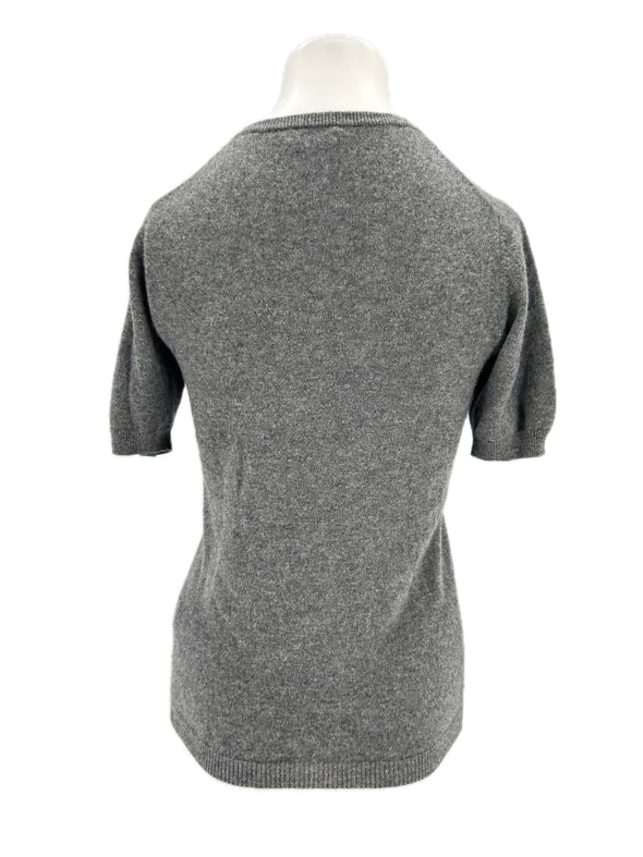 Pull en cachemire gris