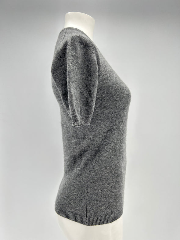 Pull en cachemire gris