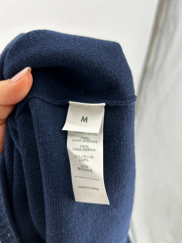 Cardigan bleu marine en laine