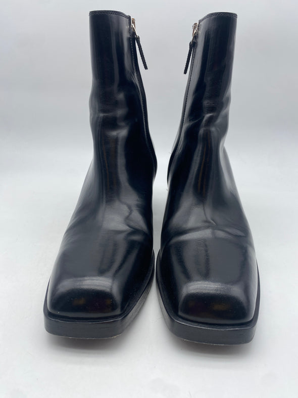 Boots noires façon santiags