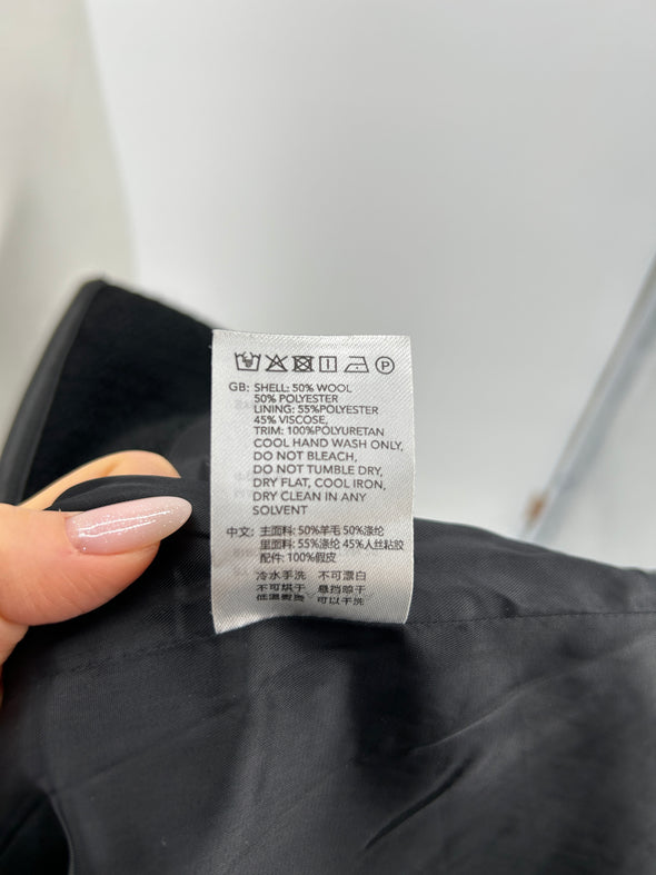 Veste en laine noire