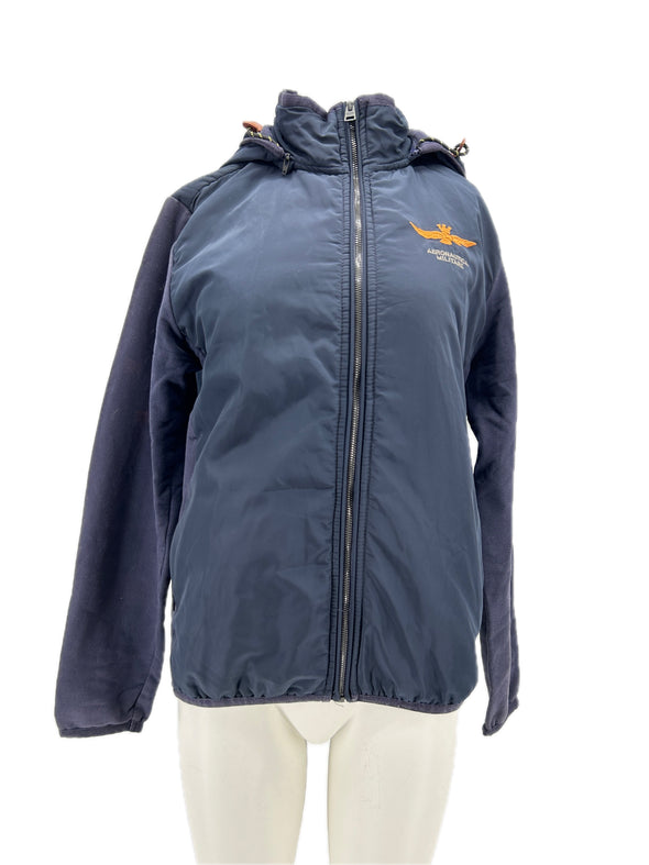 Veste à capuche marine