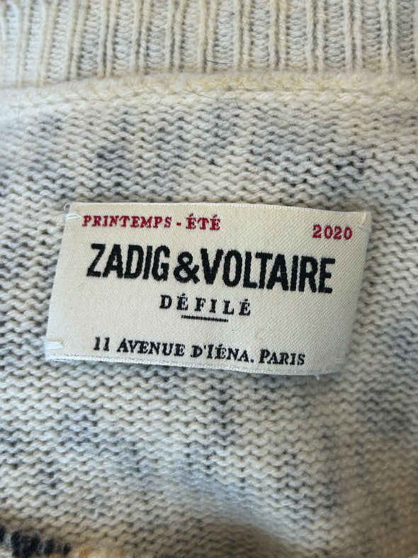 Pull en cachemire léopard