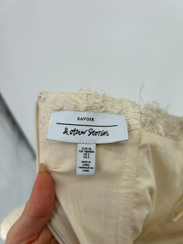 Robe bustier beige