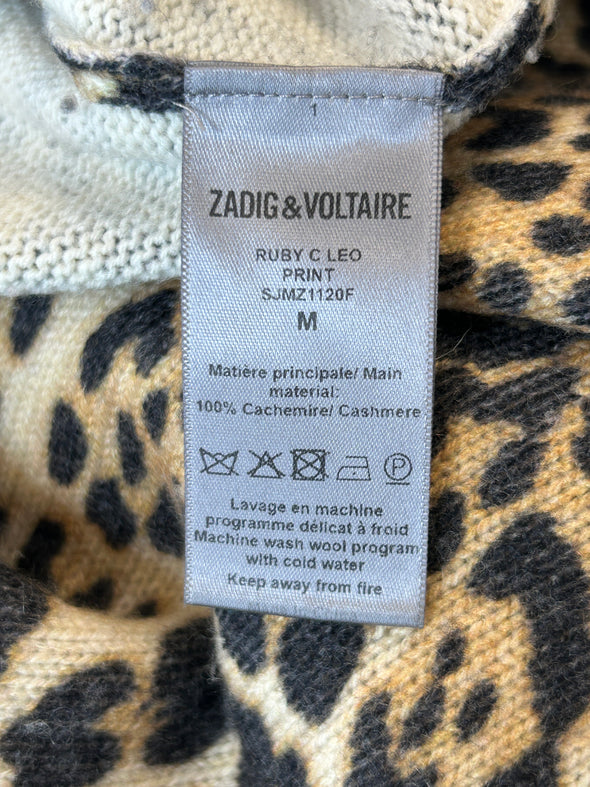 Pull en cachemire léopard