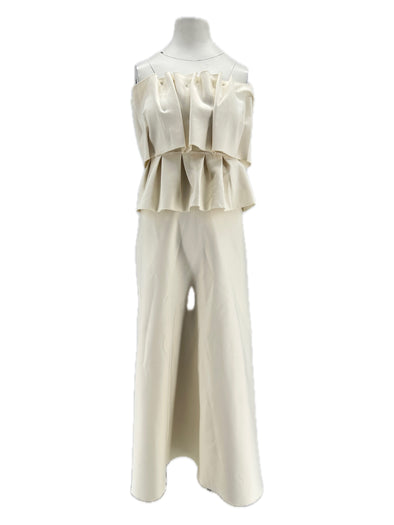 Robe bustier écru