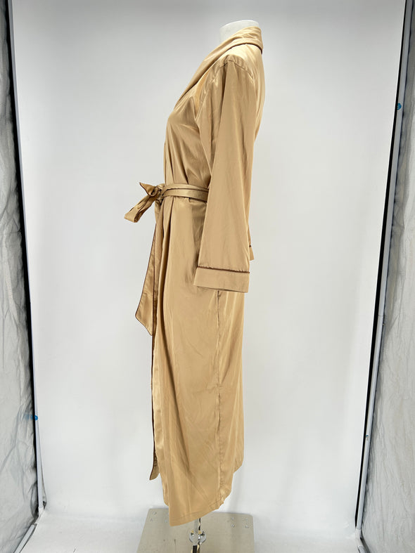 Kimono satiné beige