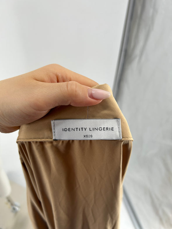 Kimono satiné beige