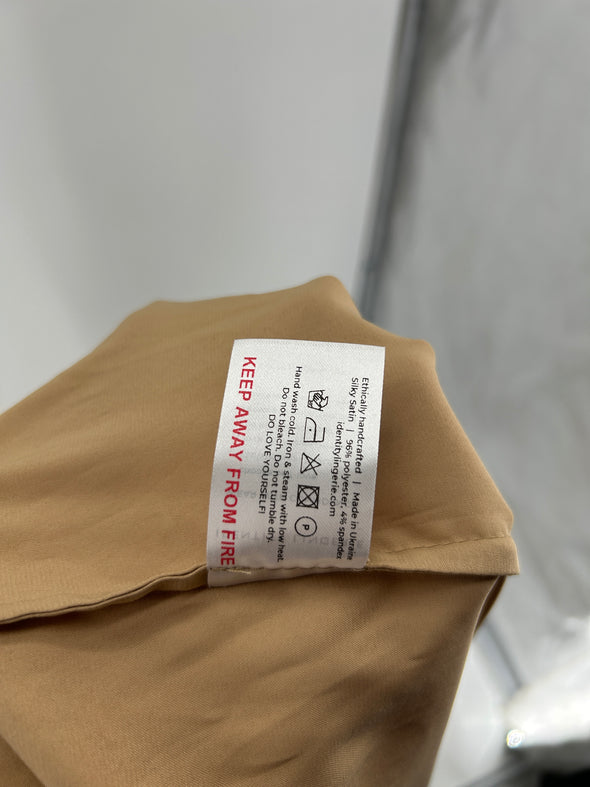 Kimono satiné beige