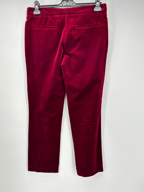 Pantalon en velours bordeaux