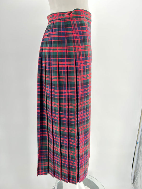 Jupe longue motif tartan