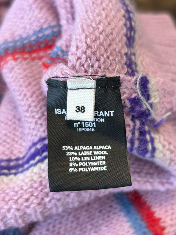 Pull en laine rose
