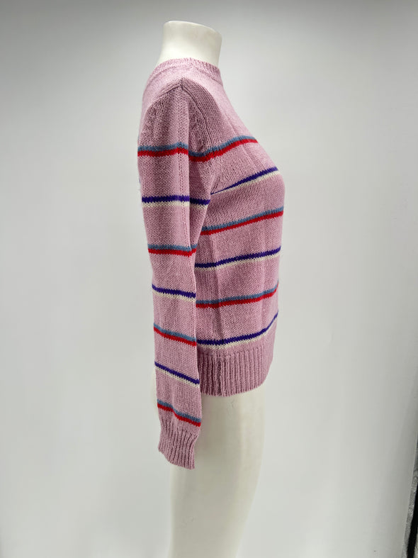 Pull en laine rose