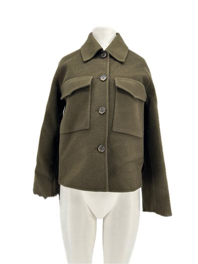 Veste en laine kaki