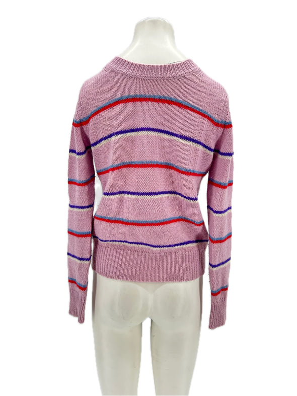 Pull en laine rose