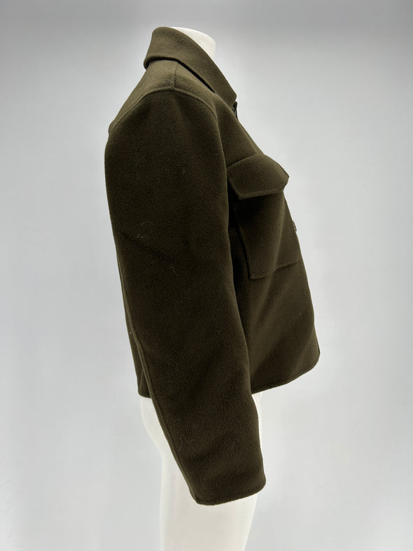 Veste en laine kaki