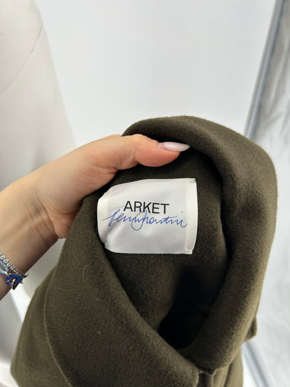 Veste en laine kaki