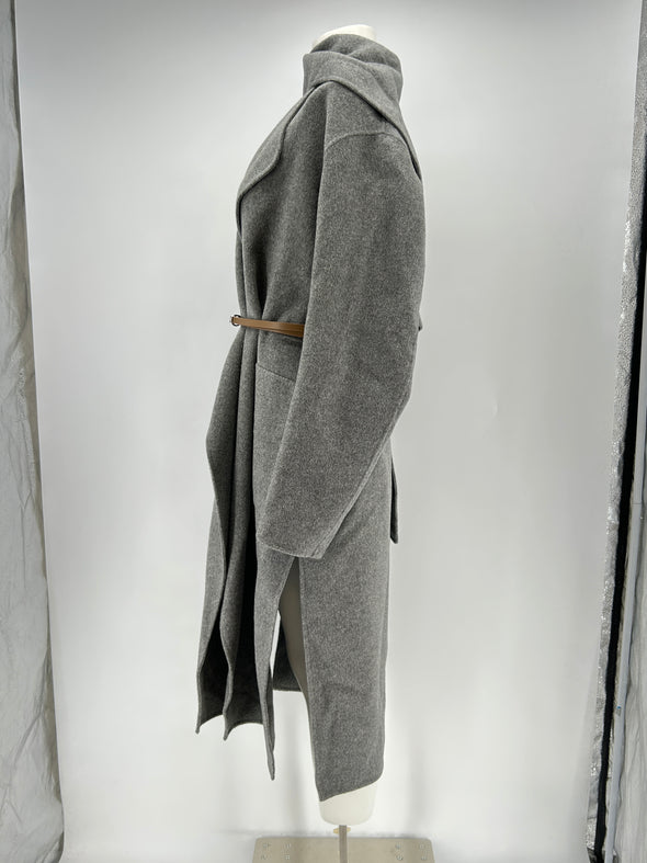 Manteau en laine gris