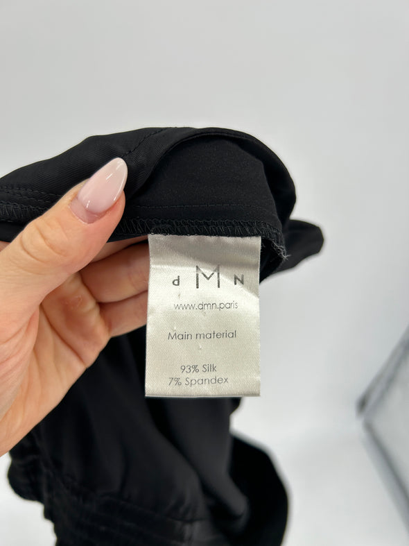 Pantalon en soie noir