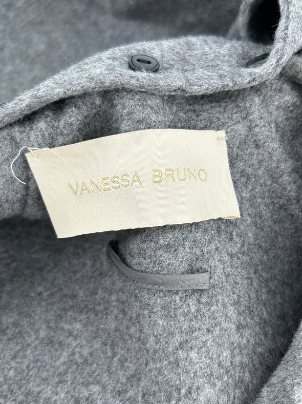 Manteau en laine gris