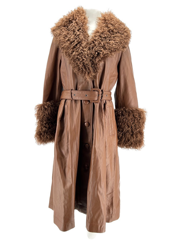 Manteau en cuir "Foxy"