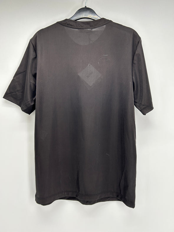 T-shirt noir avec logo strass