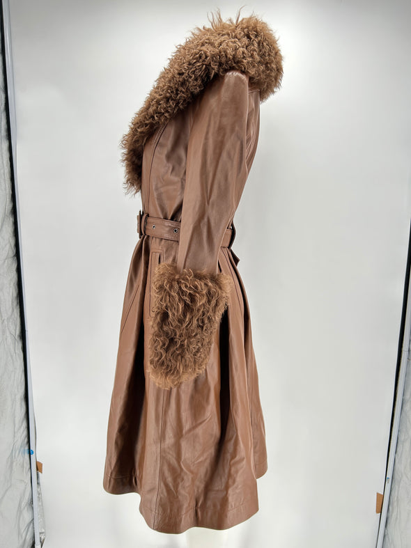 Manteau en cuir "Foxy"