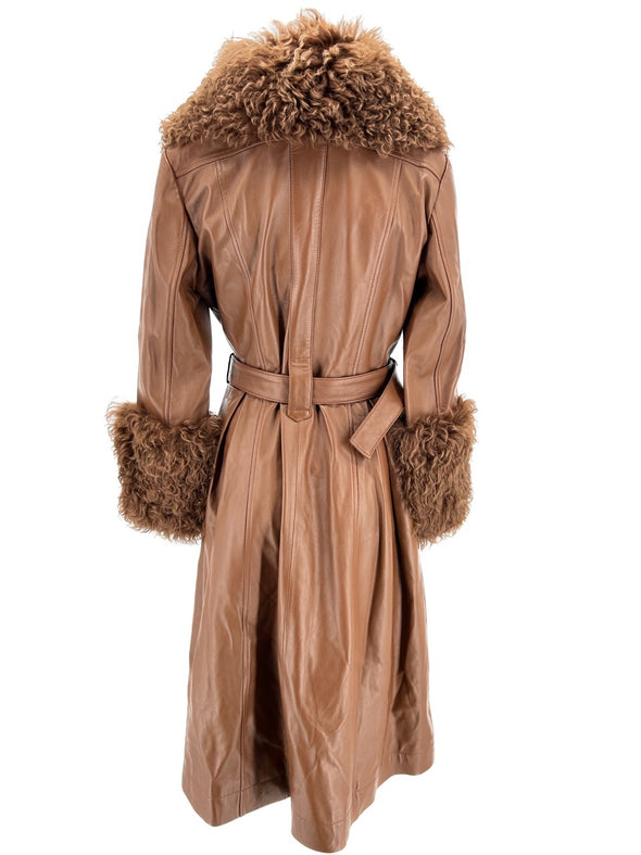 Manteau en cuir "Foxy"