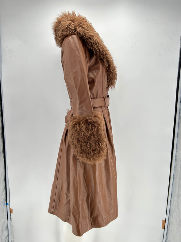 Manteau en cuir "Foxy"