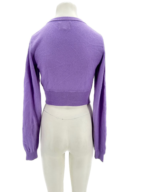 Gilet crop en cachemire "Batiki"