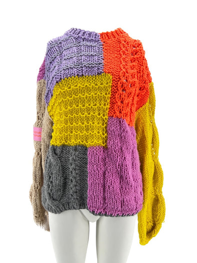 Pull en laine multicolore