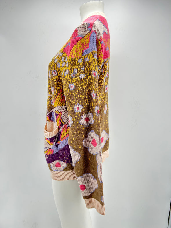 Cardigan multicolore