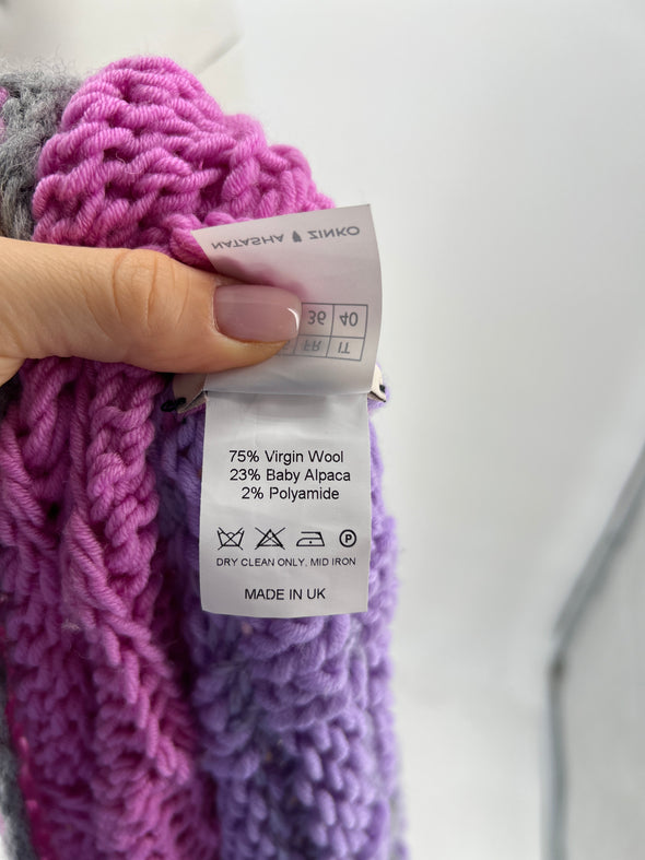 Pull en laine multicolore