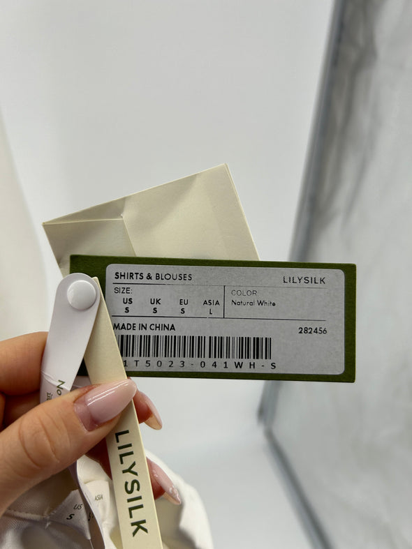 Chemisier en mélange de soie et lin
