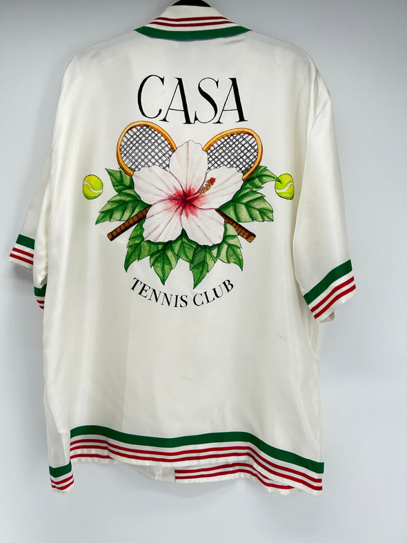Chemise blanche en soie "Casa Way"