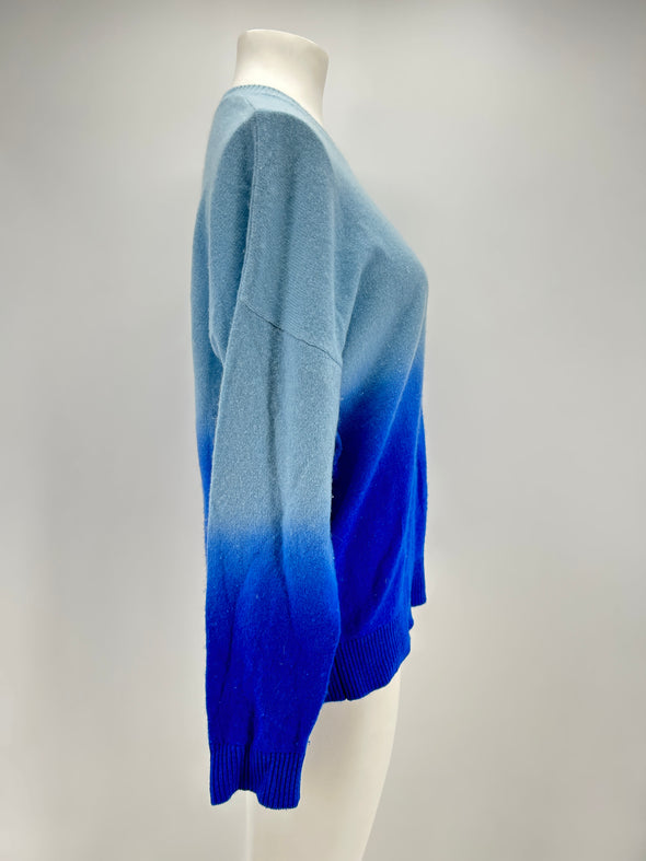 Pull en cachemire bleu