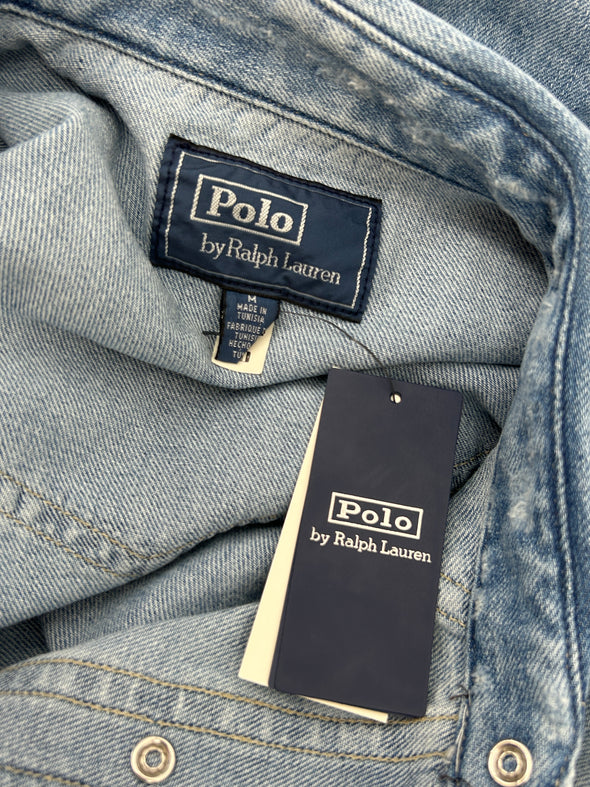 Chemise en denim bleue