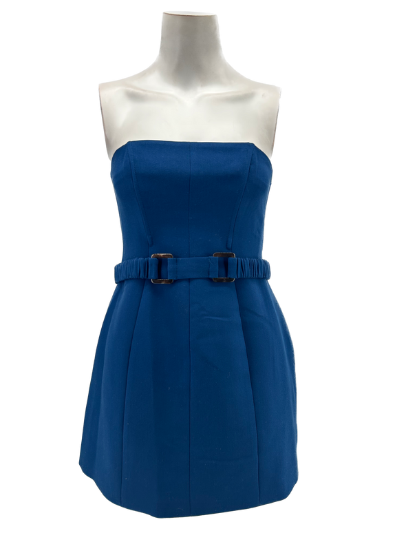 Robe bustier bleue