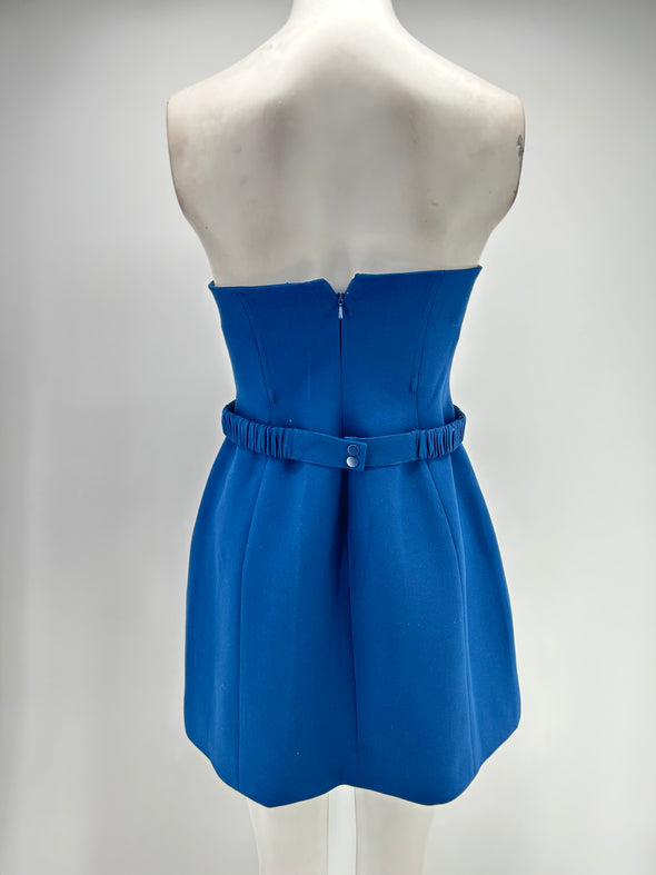 Robe bustier bleue