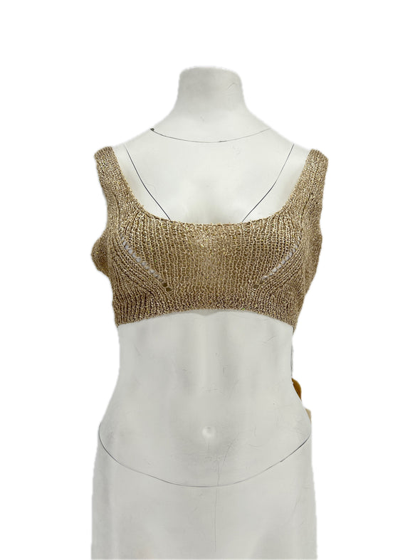 Top crop en maille